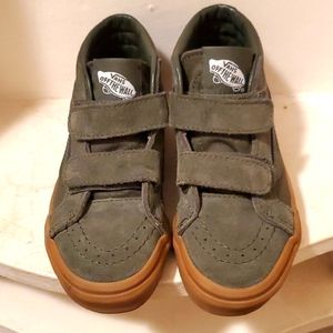 Olive Green Kids Vans